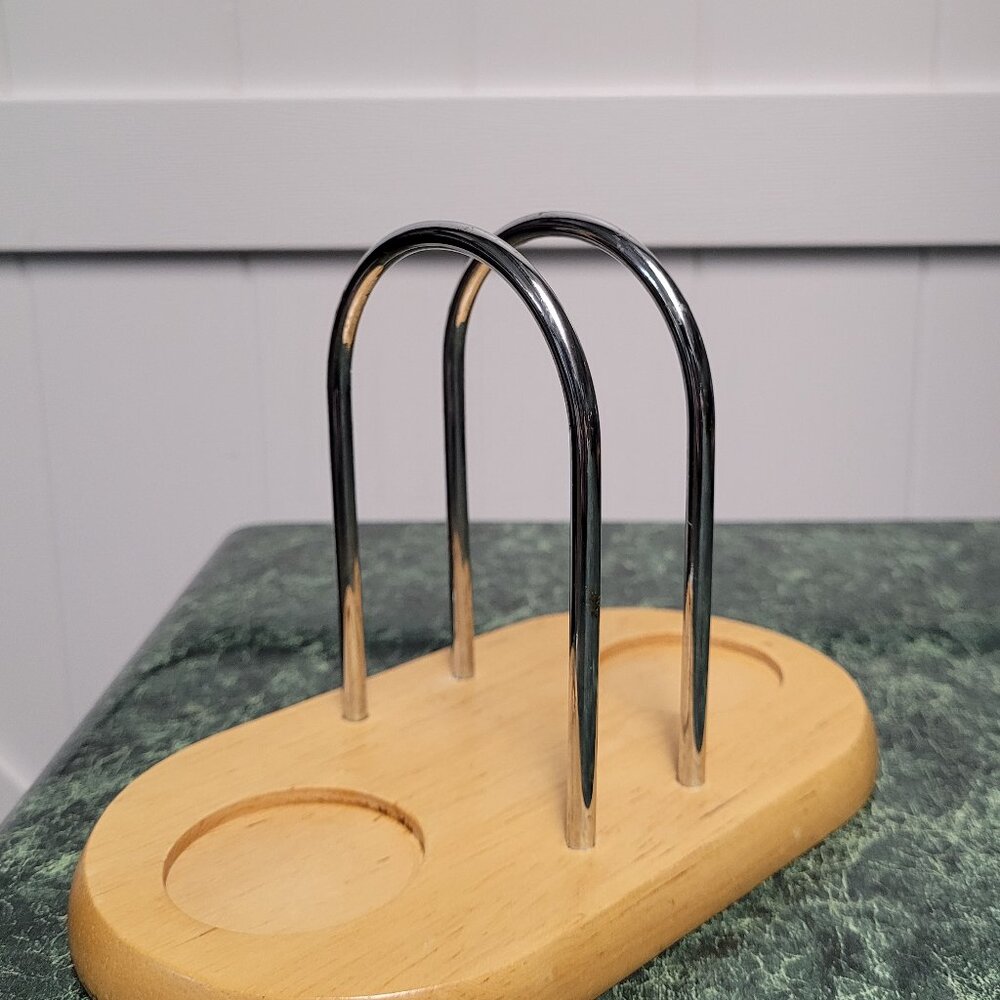 Wooden Napkin and Salt and Pepper Holder